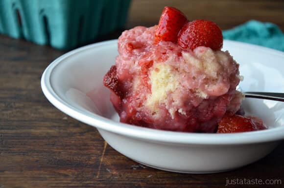 Stovetop Strawberry Dumplings - Just a Taste