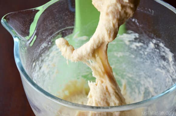 Pizza Dough in Mixer