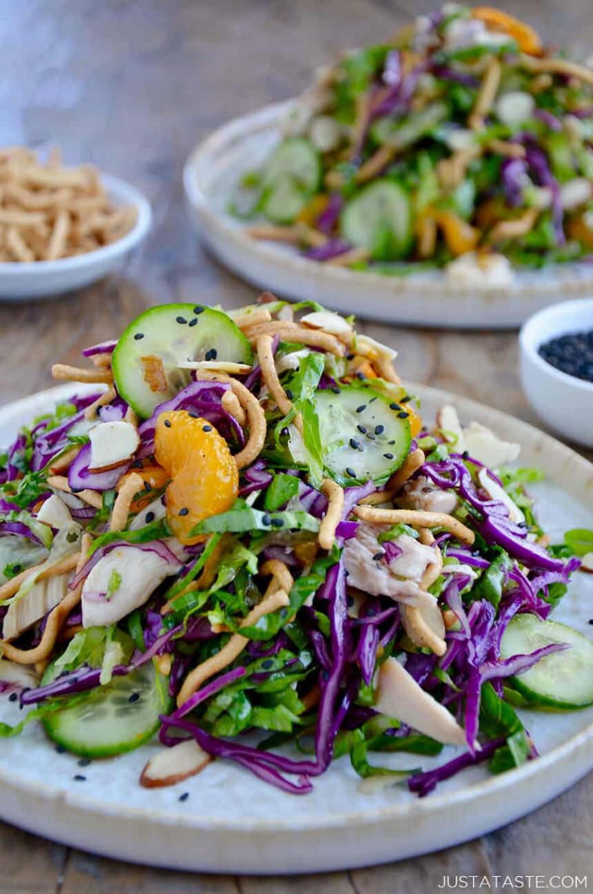 Chinese Chicken Salad with Sesame Dressing Just a Taste