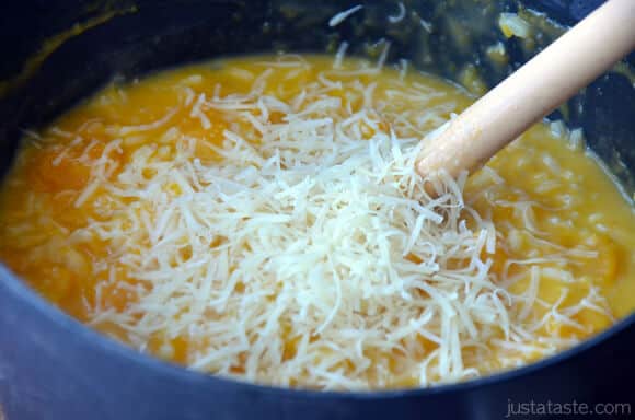 Squash Risotto with Parmesan