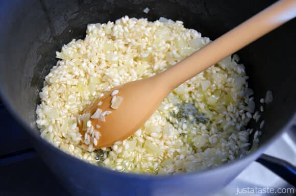 Toasted Risotto Rice and Onions