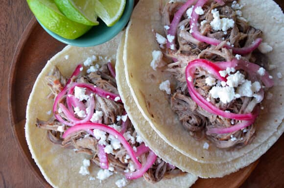 Simple Slow Cooker Pulled Pork Tacos