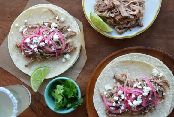 Simple Slow Cooker Pulled Pork Tacos