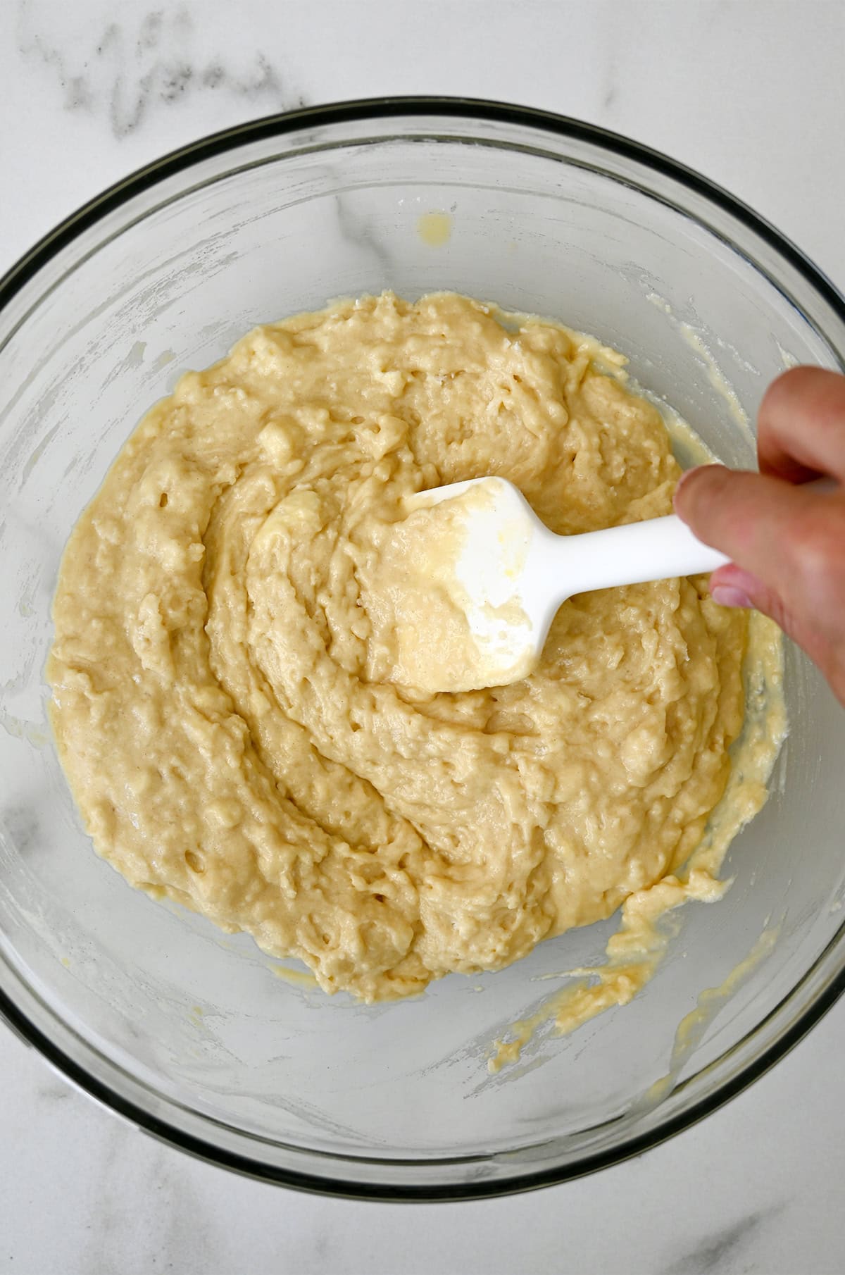 Cranberry orange quick bread batter.
