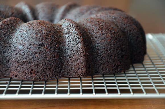 Chocolate Gingerbread Bundt Cake from justataste.com