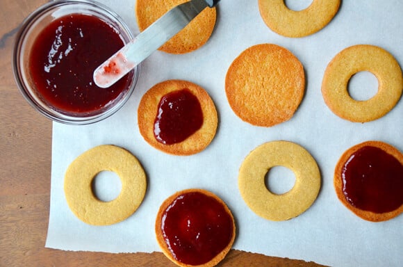 Peanut Butter and Jelly Sandwich Cookies