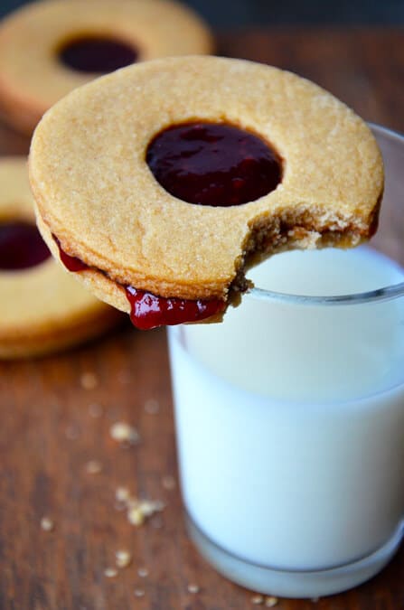 Peanut Butter and Jelly Sandwich Cookies