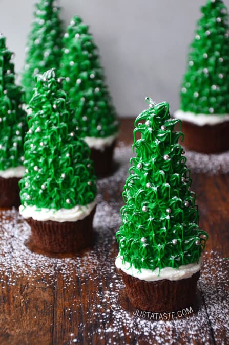 Christmas Tree Cupcakes  Just a Taste