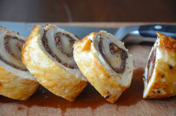 Chicken Roulades with Tapenade and Prosciutto