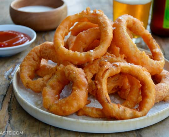 Beer-Battered Onion Rings