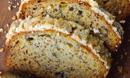 Banana Bread with Streusel Topping