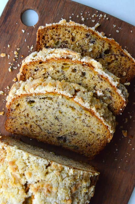 Banana Bread with Streusel Topping