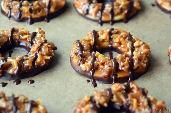 Homemade Samoas Girl Scout Cookies