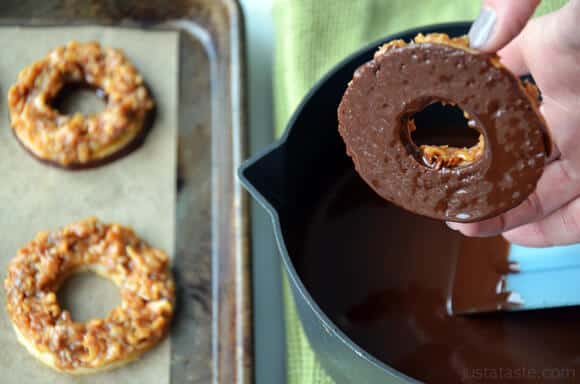 Homemade Samoas Girl Scout Cookies