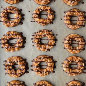 Homemade Samoas Girl Scout Cookies