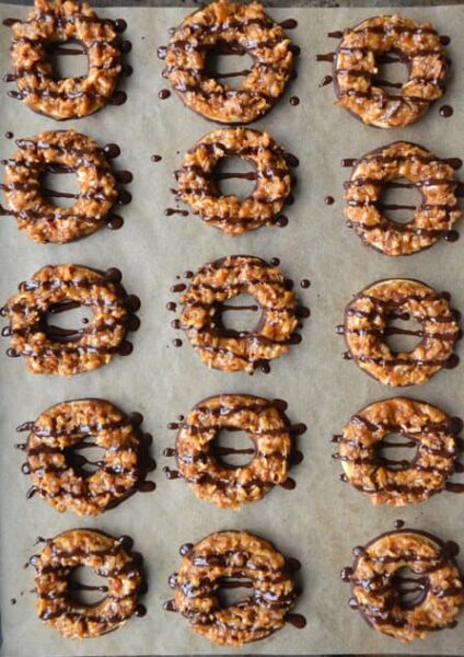 Homemade Samoas Girl Scout Cookies