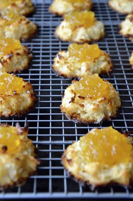 Coconut Macaroons with Homemade Pineapple Jam