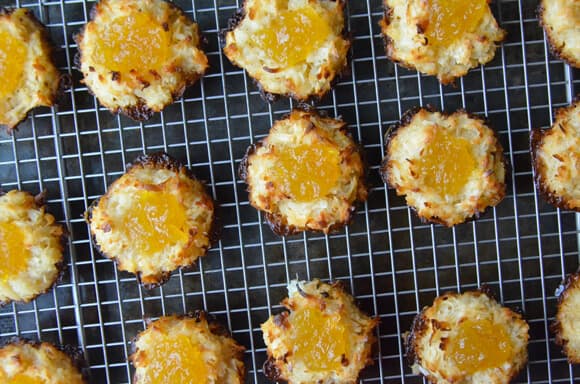 Coconut Macaroons with Homemade Pineapple Jam