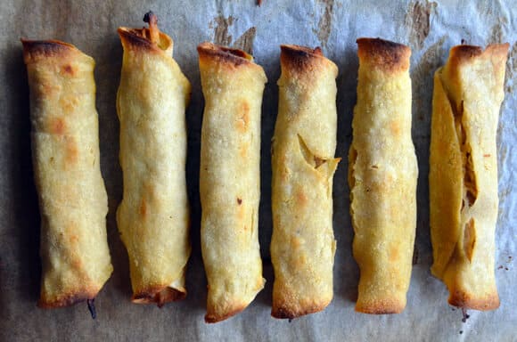 Healthy Baked Chicken and Cheese Taquitos