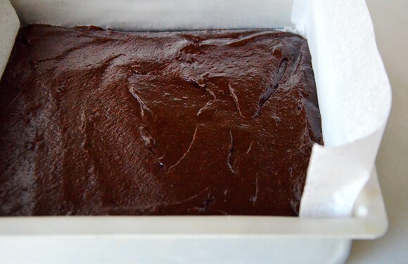 Marshmallow Brownies with Salted Almonds