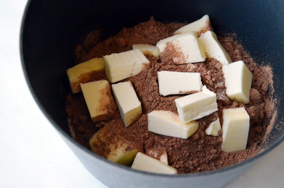 Marshmallow Brownies with Salted Almonds