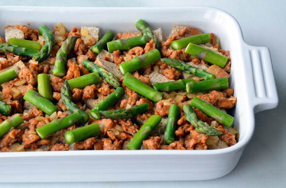 Overnight Egg and Breakfast Sausage Strata