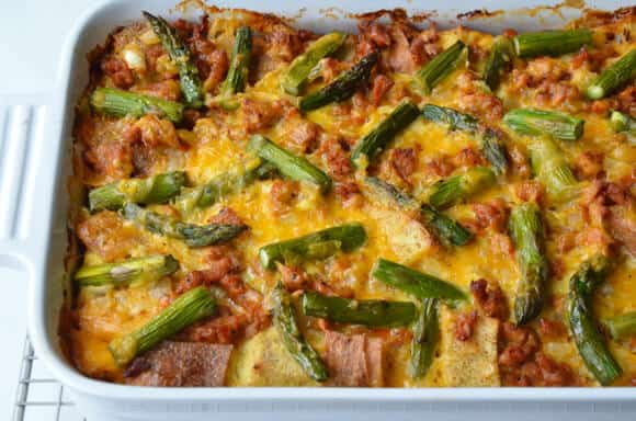 Overnight Egg and Breakfast Sausage Strata