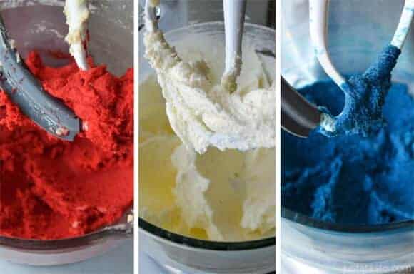 Red, White and Blue Pinwheel Icebox Cookies