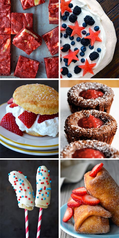 Red, White and Blue Dessert Recipes