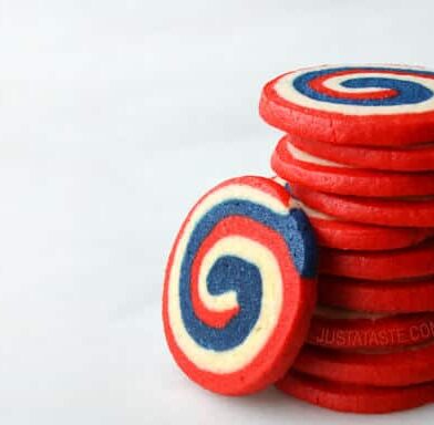 SWEET TREAT: Red, White and Blue Pinwheel Icebox Cookies