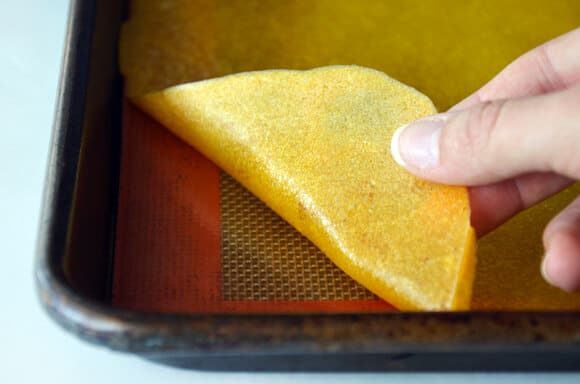 Healthy Homemade Mango Fruit Roll-Ups