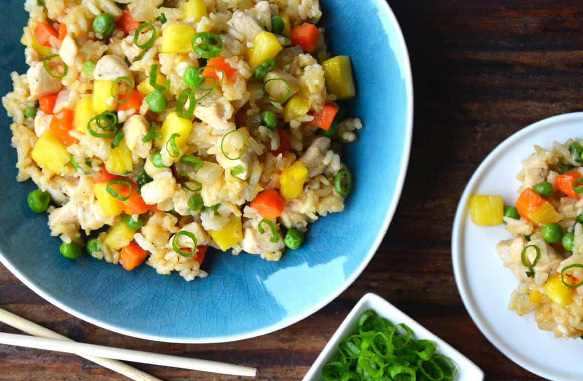 Pineapple Chicken Fried Rice Recipe