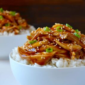 Slow Cooker Pulled Chicken Teriyaki Recipe