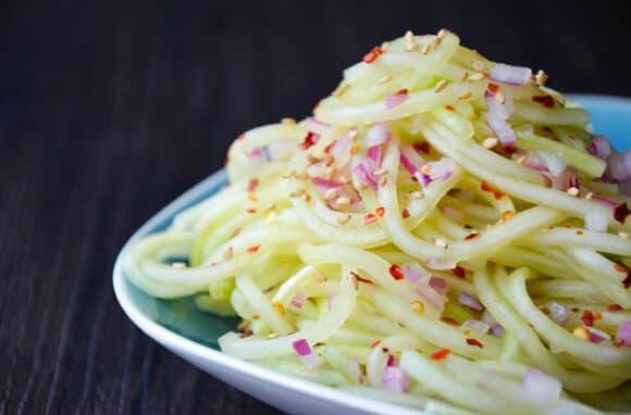 Chilled Sweet and Sour Cucumber Noodles