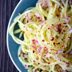 Chilled Sweet and Sour Cucumber Noodles