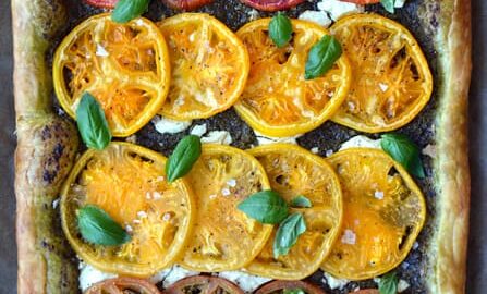 Heirloom Tomato and Goat Cheese Tart