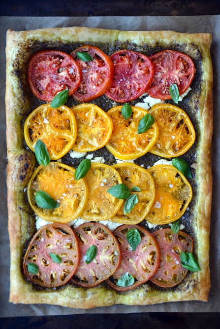 Heirloom Tomato and Goat Cheese Tart