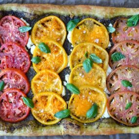 Heirloom Tomato and Goat Cheese Tart