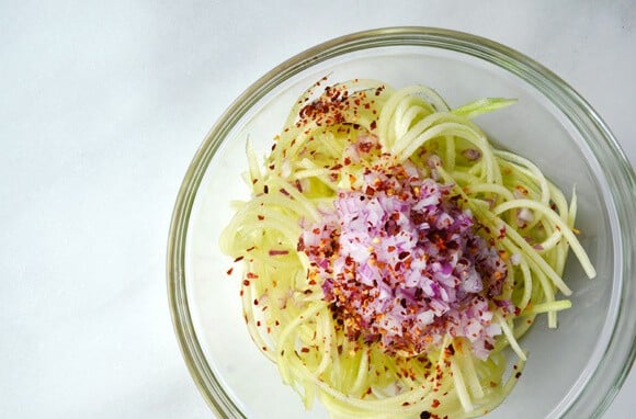 Chilled Sweet and Sour Cucumber Noodles