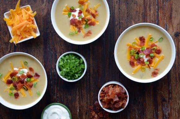 St. Patrick's Day: Loaded Baked Potato Soup from justataste.com