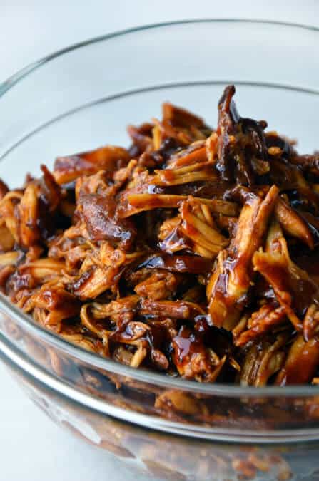 Slow Cooker Honey Garlic Chicken | justataste.com
