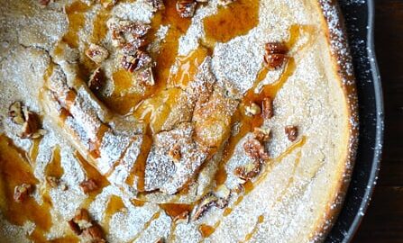 Pumpkin Spice Dutch Baby Pancake from justataste.com