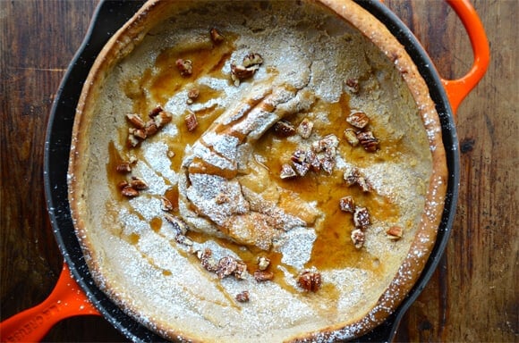 Pumpkin Spice Dutch Baby Pancake from justataste.com