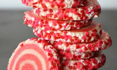 Pink Pinwheel Sugar Cookies from justataste.com
