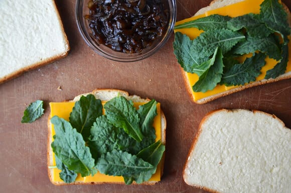 Grown-Up Grilled Cheese with Caramelized Balsamic Onions from justataste.com