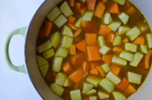 Butternut Squash Apple Soup from justataste.com #recipe