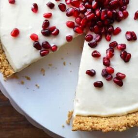 Easy No-Bake Cheesecake from JustaTaste.com #recipe