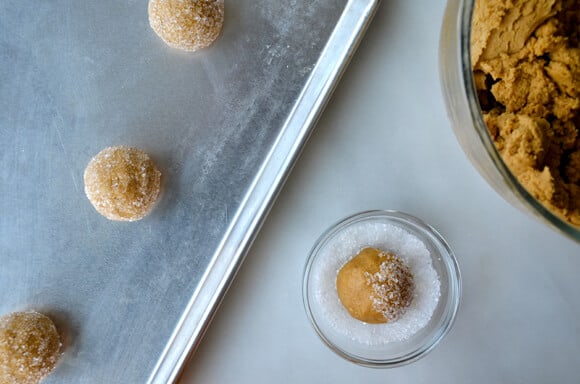 Soft and Chewy Ginger Cookies from justataste.com #recipe
