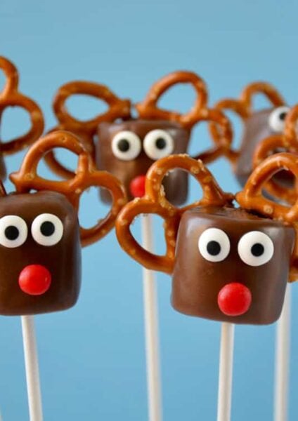 Chocolate Reindeer Marshmallow Pops Recipe