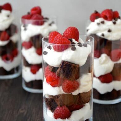 Individual Fruit and Brownie Trifles Recipe